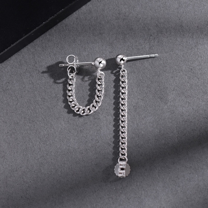 Khuyên tai dáng dài thiết kế đơn giản cá tính cho nam