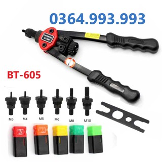 Dụng cụ rút đai ốc BT605/ vam rút ốc BT605/ kìm rút ốc BT605 (tán rút M3-M10)