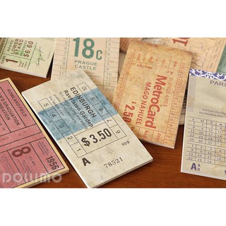 Giấy note travel ticket cổ