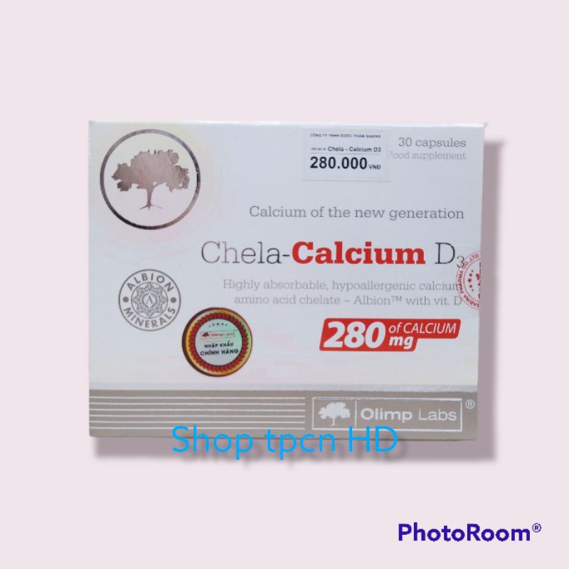 [chính hãng] Chela calcium D3 canxi hữu cơ, canxi chela cho mẹ bầu, cho con bú