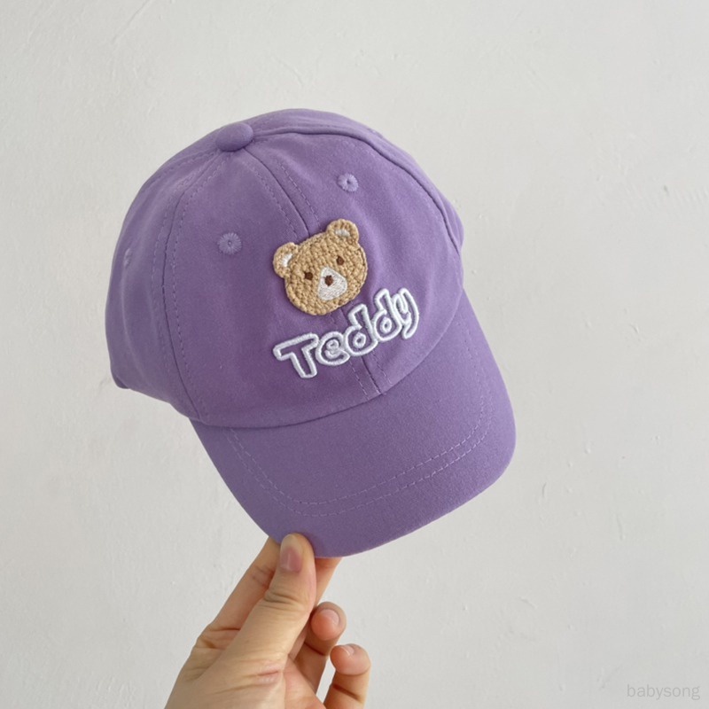 Nón Lưỡi Trai Phối Lưới Thoáng Khí In Họa Tiết Hoạt Hình Dễ Thương Cho Bé Gái