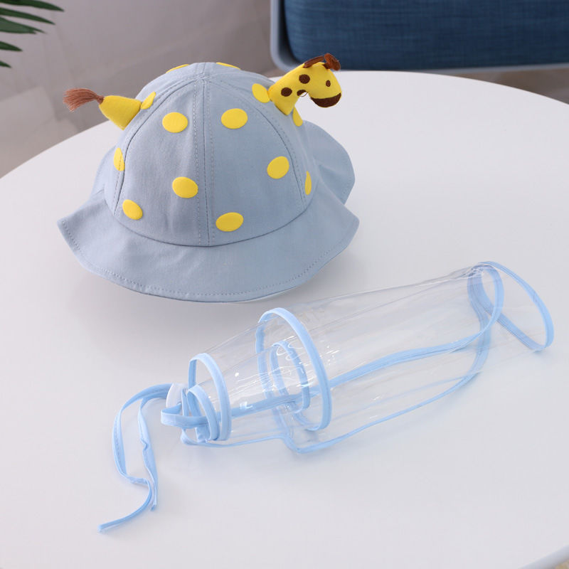 【Ready Stock】Baby Protective Hat Anti-fog Fisherman Protective Visor Anti-saliva Anti-virus Cap Detachable Fisherman Hat