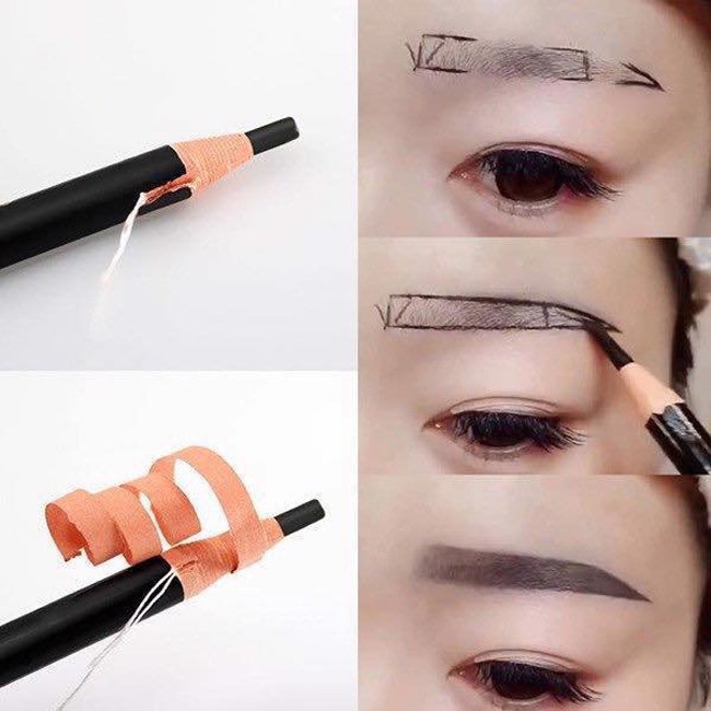 Chì Xé Kẻ Chân Mày Cosmetic Art Eyebrow Pencil không bị lem trôi - Hàn Quốc Chính Hãng