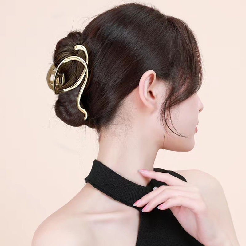 Kẹp Tóc Kim Loại Màu Vàng / Bạc Thời Trang JP5