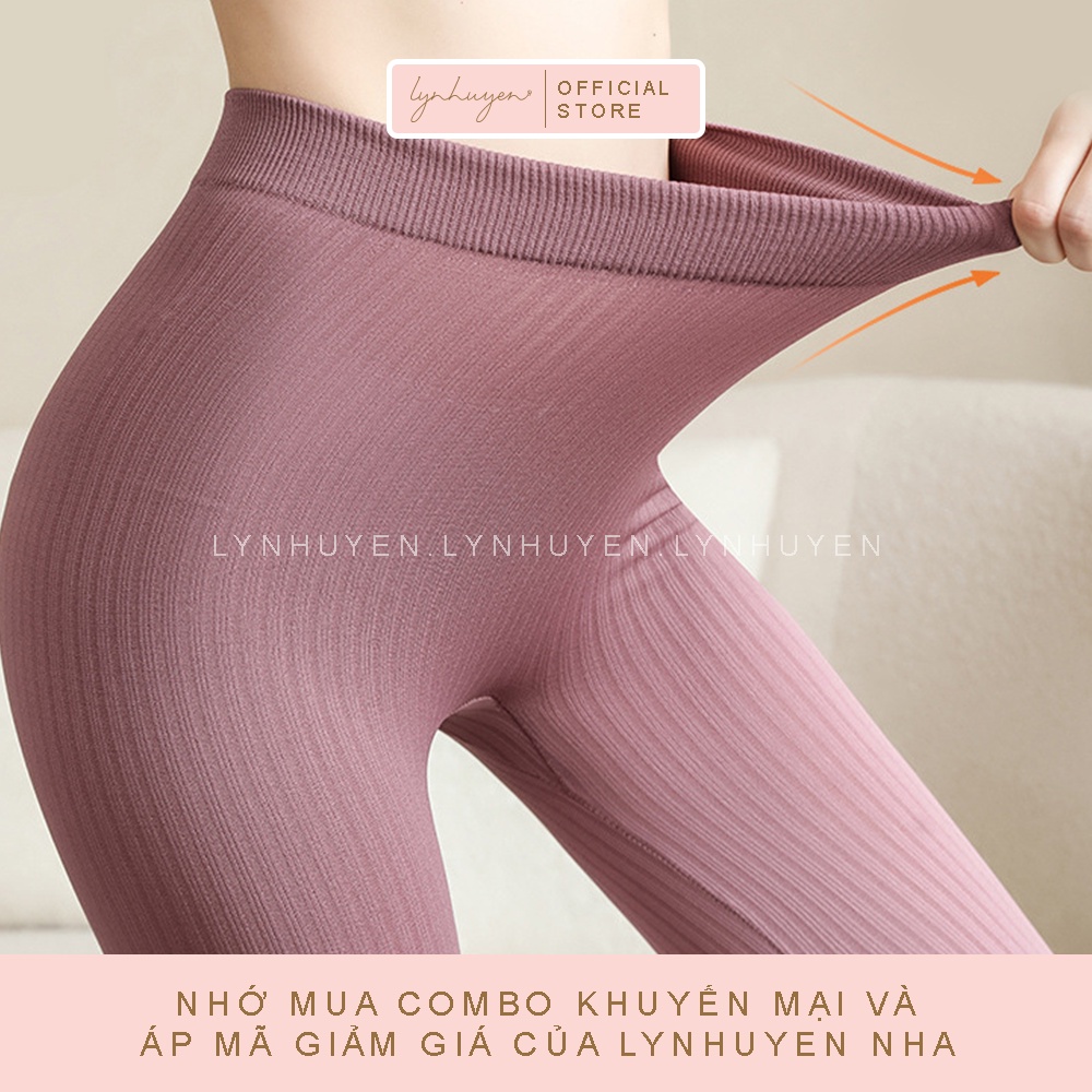 Đồ Bộ Mặc Nhà Nữ Giữ Nhiệt Len Tăm Lynhuyen B001