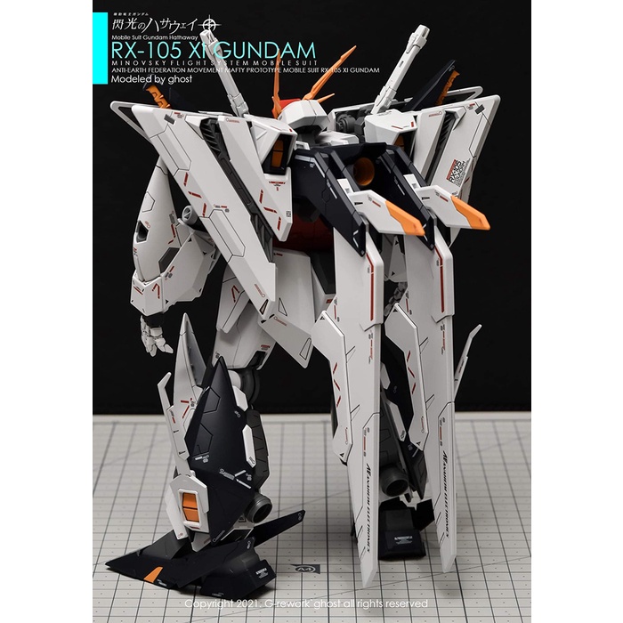 Decal Dán Trang Trí Xe Hơi GHOST HGUC RX-105 Xi Chất Lượng Cao