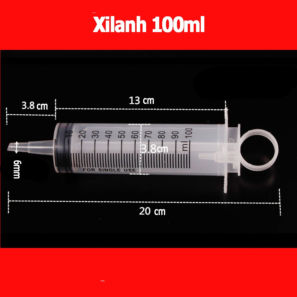 Xilanh chiết nước hoa 100ml, ống tiêm y tế 100ml - XL100B