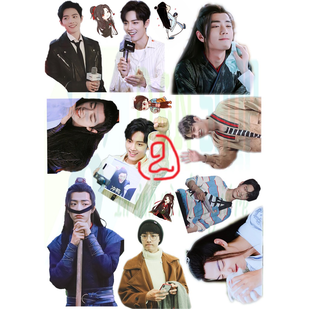 10 hình Set Sticker Tiêu Chiến/ Vương Nhất Bác