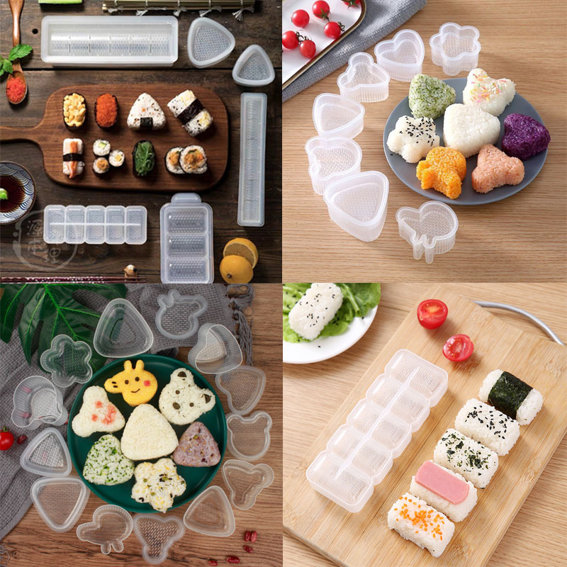 Khuôn Làm Sushi / Cơm Bento Hình Tam Giác 15 Phong Cách Nhật Bản Tiện Dụng Diy