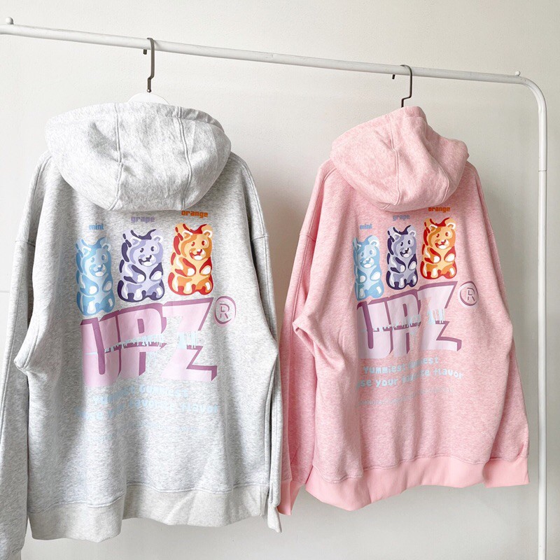 UPZ Áo Khoác Hoodie In Gummie (2 Màu)