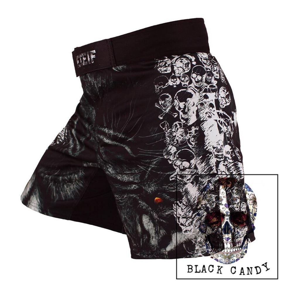 Quần ngắn MMA BJJ Kick Boxing Jiu jitsu Muay Thái Gym Fitness Black Candy QNR029