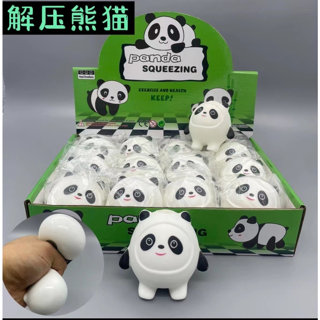 Squishy Mochi hình GẤU TRÚC PANDA mềm dễ thương chân thực giảm stress co dãn đàn hồi ngộ nghĩnh bóp bóp