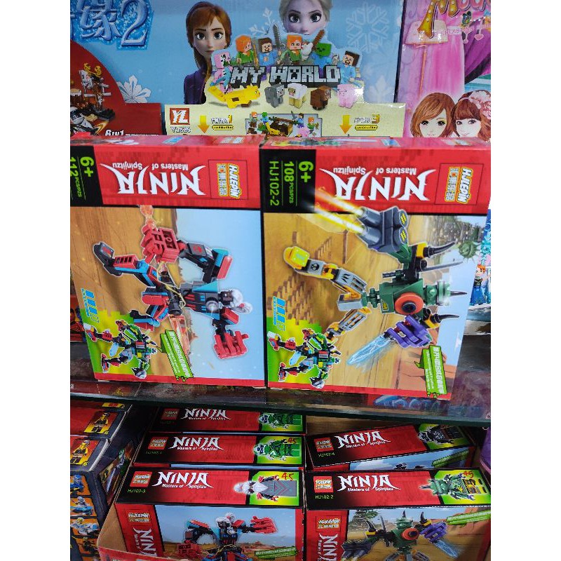 Lắp ráp Lego ninja.