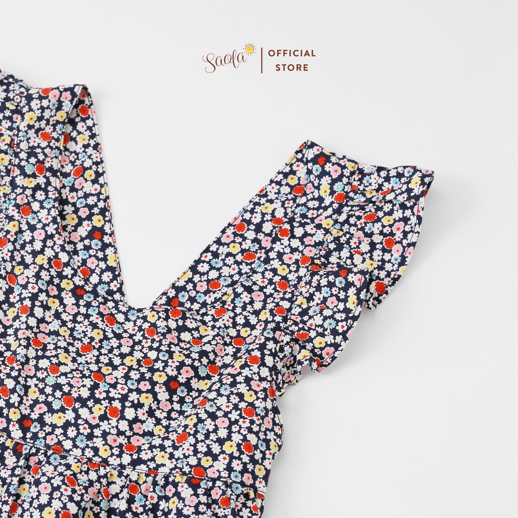 Váy Bé Gái Chất Cotton Thô Thoáng Mát Dễ Thương - EDNA DRESS - DRC005 - SAOLA KIDS CLOTHING