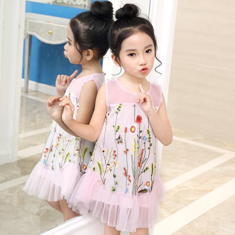 trẻ em Váy công chúa đứa bé Bộ quần áo cho bé gái Lace Tulle Wedding Party Váy đầm