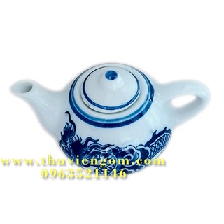 Bộ ấm trà Bát Tràng mini ( Bộ thờ mini )