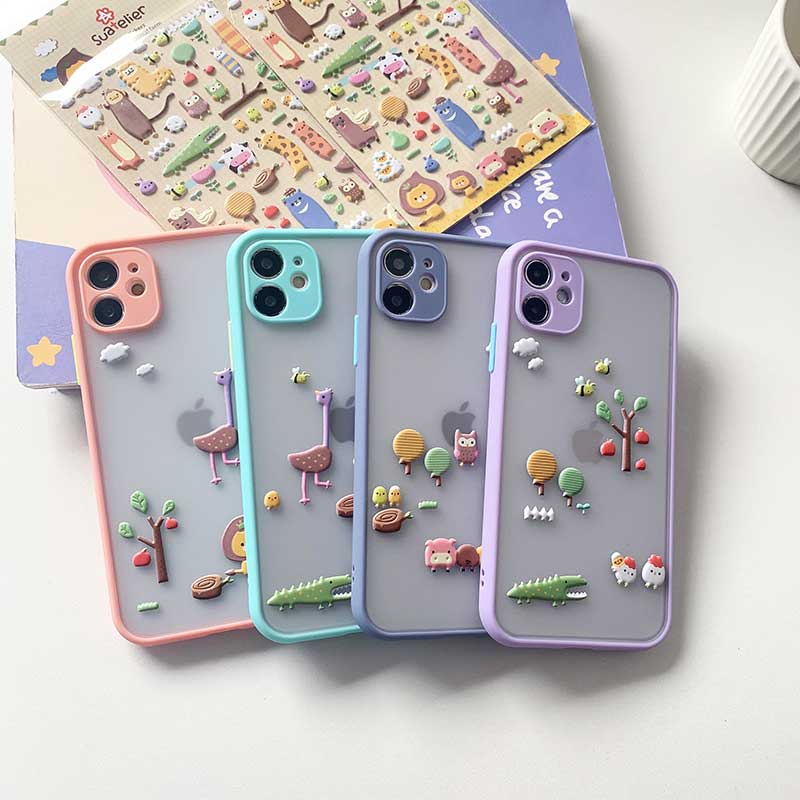 IPHONE Ốp Lưng Tpu Họa Tiết Hoạt Hình Dễ Thương Cho Iphone6 6s 6plus 6splus 7 8 7plus 8 8plus X Xs Xr Xsmax Iphone11 11pro 11promax Iphone12