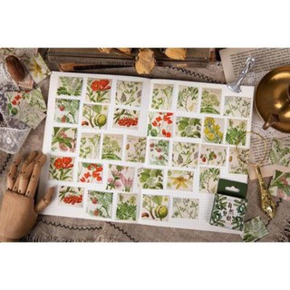 Bộ 45 Sticker Hoa Lá Hàn Quốc dán trang trí E45