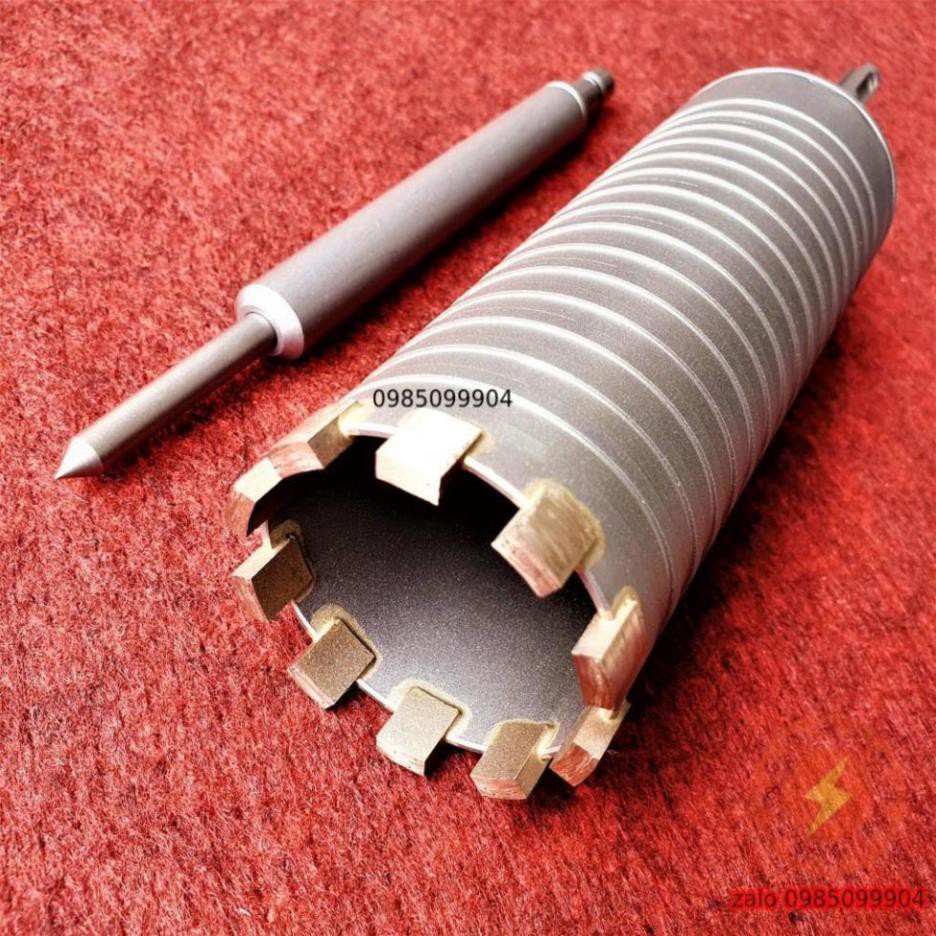 Mũi khoan rút lõi chuyên Bê Tông Tường Gạch Nhật UNIKA đuôi gài SDS phi 25 29 32 35 38 40 45 50 55 60 65 70 mm