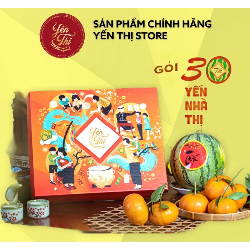 Yến Thị- Xuân Nhâm Dần 2022-Gói Quà Tặng 30 Hũ-30% Yến
