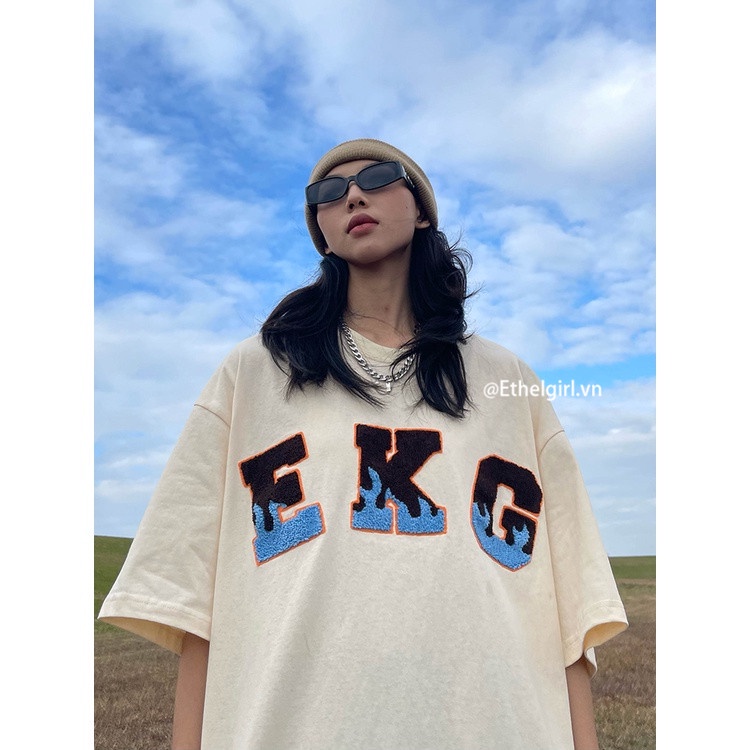 Áo Thun Ngắn Tay Dáng Rộng Phong Cách Đường Phố Mỹ Cá Tính Cho Nữ