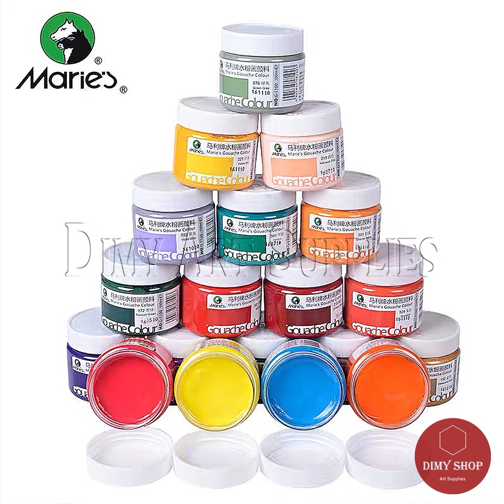 Màu Gouache MARIE's hũ 100ml