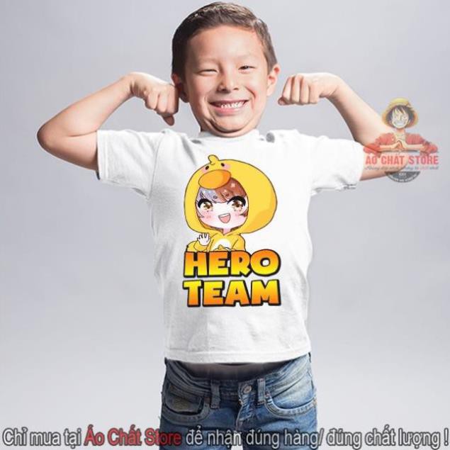 SIÊU HOT -  Áo thun Hero Team đầy đủ thành viên siêu cute | Áo trẻ em Hero Team cho bé trai | bé gái MC23  / sp bán chạy