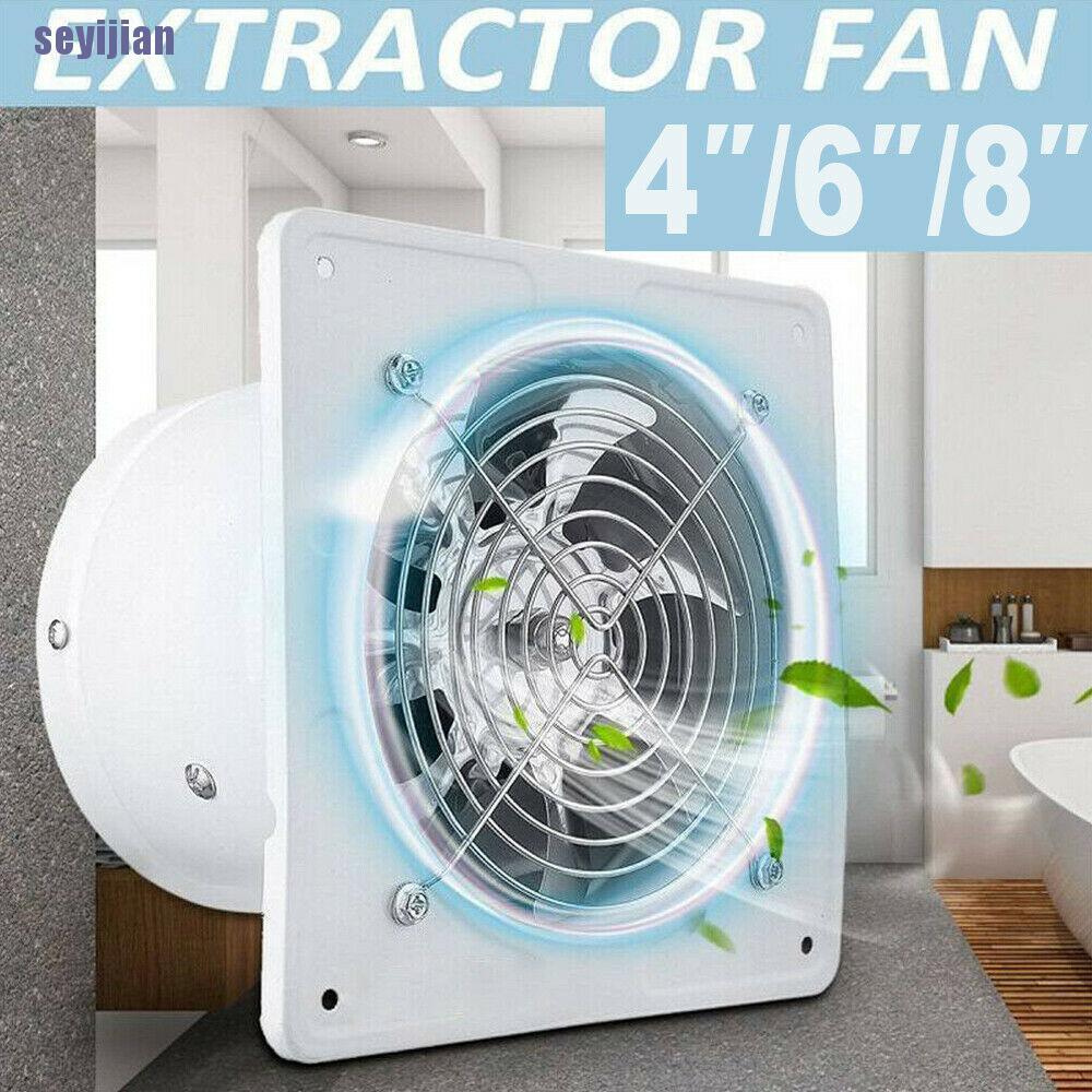 Quạt Thông Gió 4 / 6 / 8 Inch Gắn Tường Không Ồn Cho Phòng Tắm / Nhà Bếp