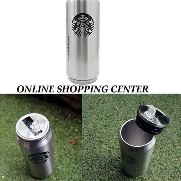 Mới Bình Nước Starbuck 500ml Chất Liệu Thép Không Gỉ Thermos