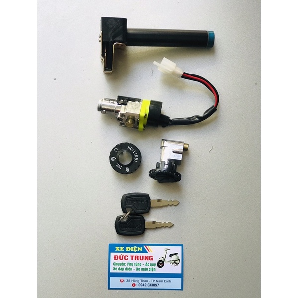 HÀNG CHẤT LƯỢNG CAO | Bộ khóa xe điện zin Vespa, Xmen, 133S, 133m,...