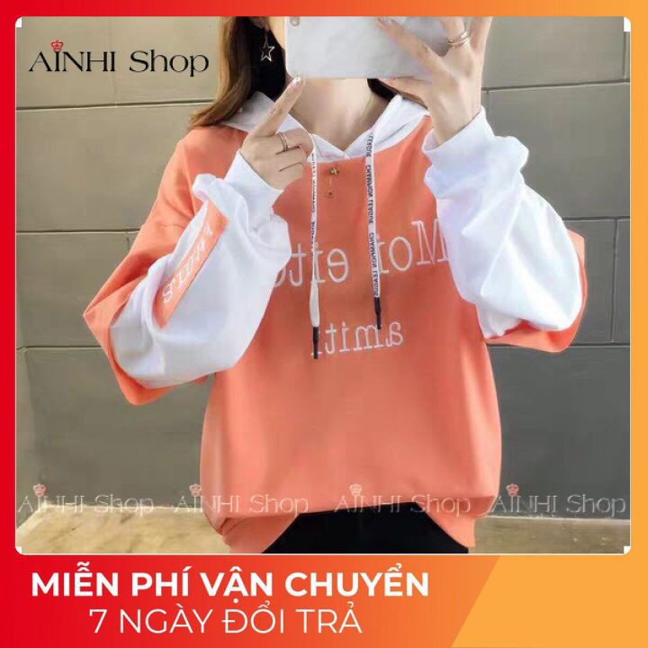 Áo Hoodie Nữ ❤️Freeship❤️ Áo Khoác Hoodie (In Chữ SMITI Siêu Đẹp Cá Tính) Vải Nỉ Nhiều Màu Cute