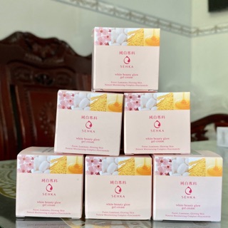 Kem dưỡng trắng da ban đêm Senka White Beauty Glow Gel Cream 15g