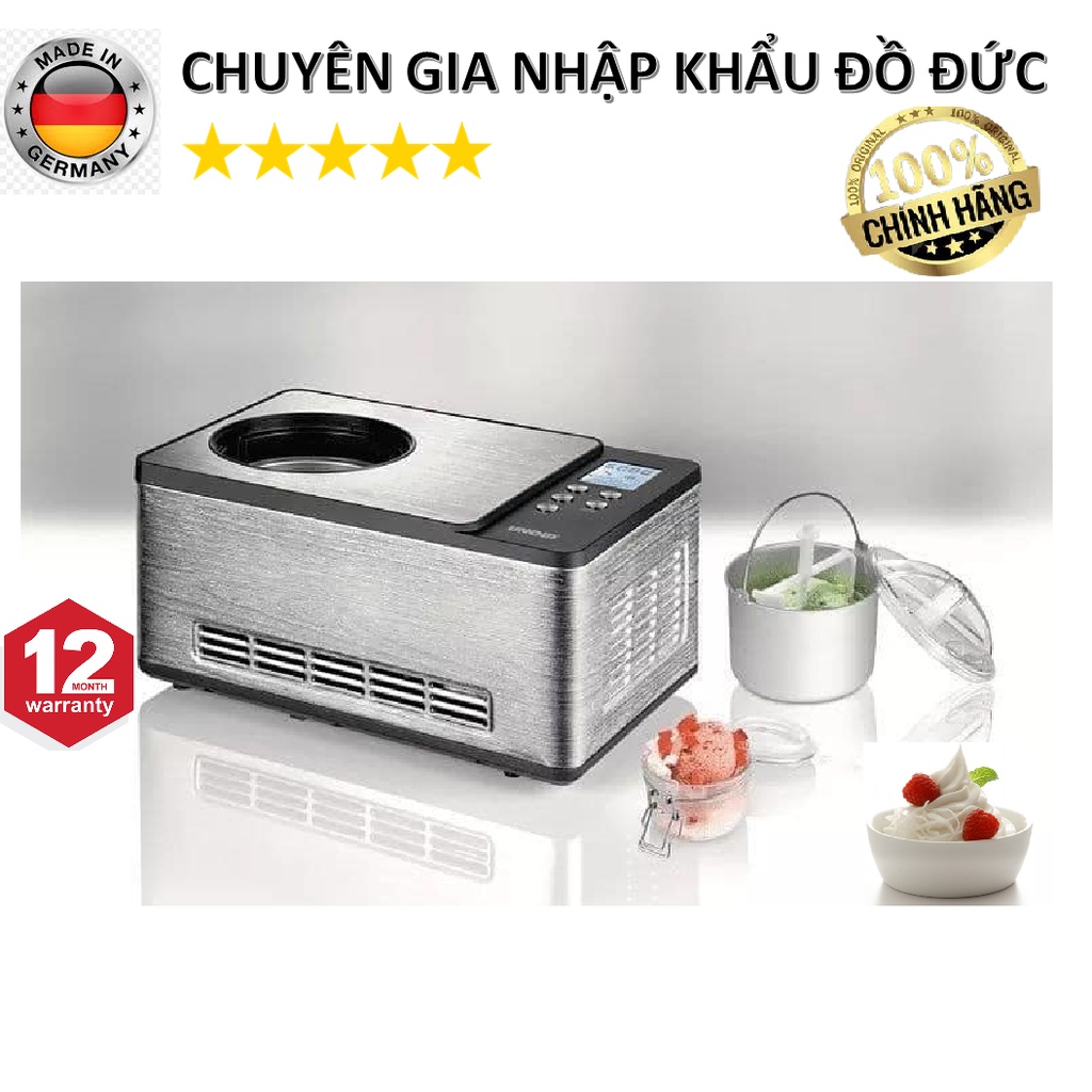 Máy Làm Kem Tươi tự động Unold 48895 - Nhập khẩu Đức - Làm Kem Tại Nhà Chỉ Với 60 Phút Có Ngay 1.5 Lít Kem