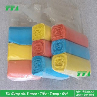 Túi đựng rác 3 màu Tiểu – Trung – Đại