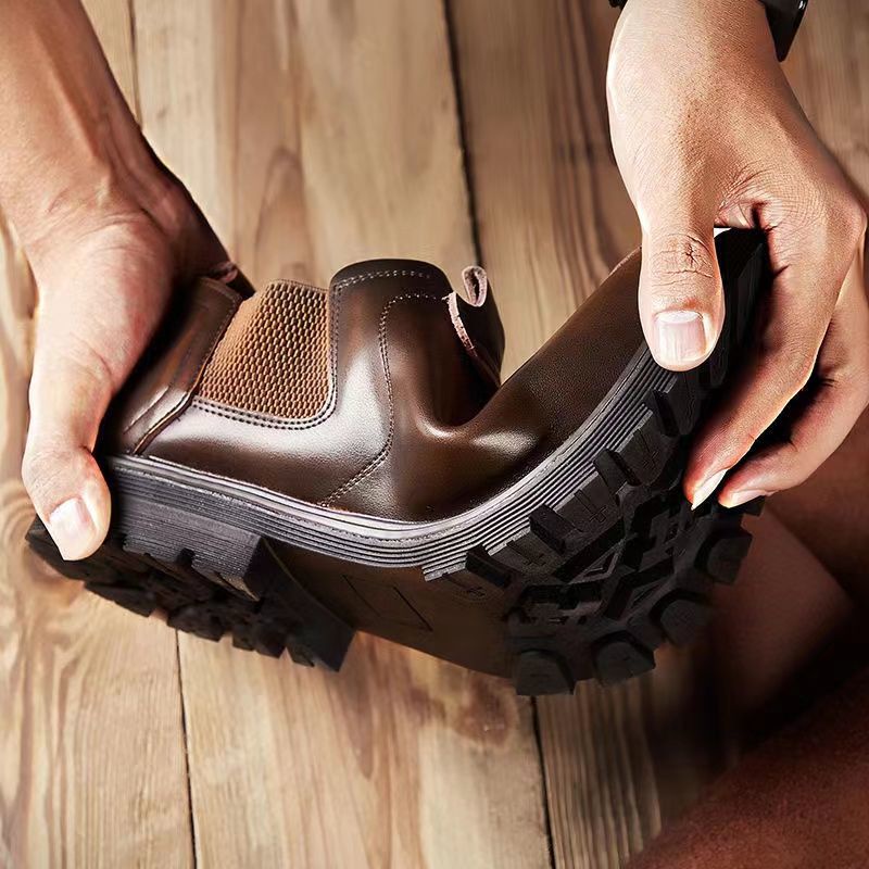 Giày Da Mềm Cổ Cao Thời Trang Công Sở Cho Nam