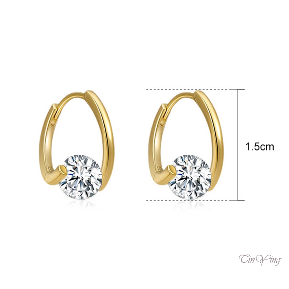 GETNOIVAS Đôi Khuyên Tai Đính Đá Zircon Sang Trọng Thời Trang Cho Nữ