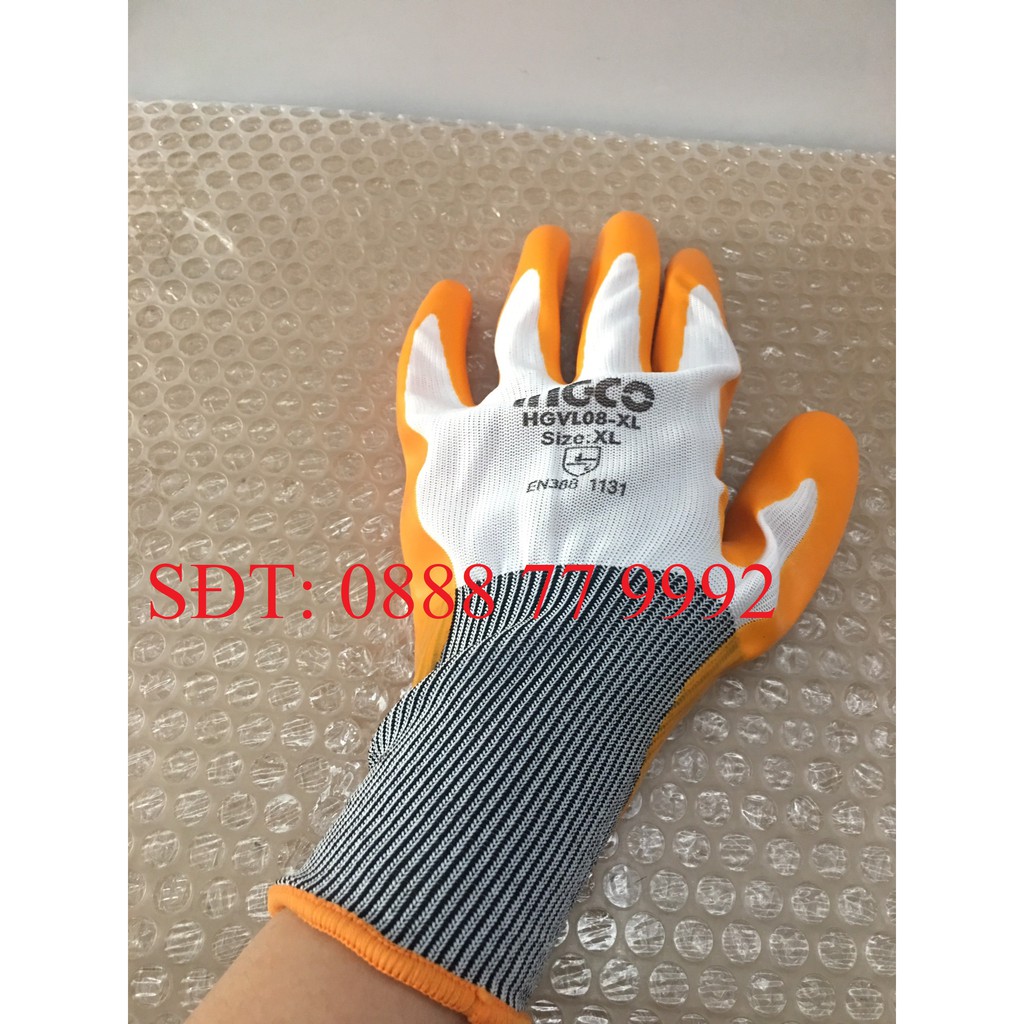 Găng tay Latex INGCO HGVL08-XL