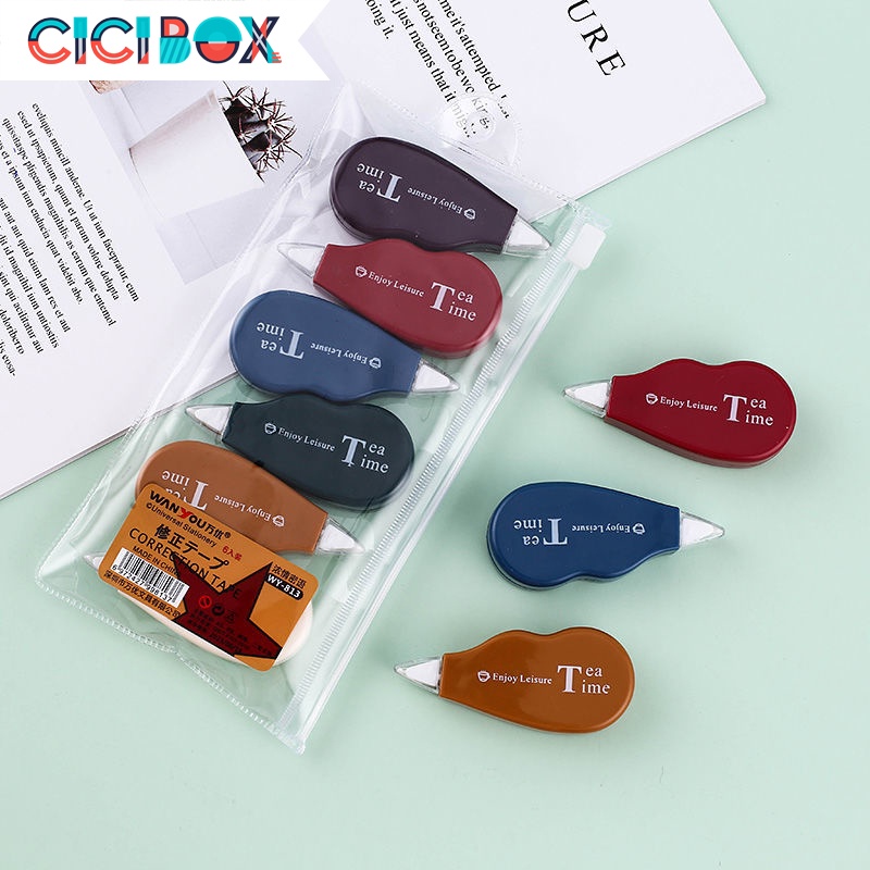 Bút xóa kéo khô xinh xắn nhiều màu dễ thương, bút xóa băng tiện lợi cao cấp CICIBOX