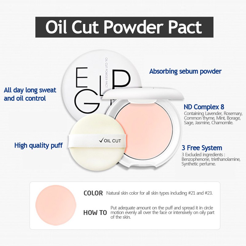 Phấn Phủ Nén Eglips Oil Cut Powder Pact