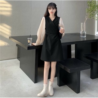 [Thanh Lý] D77 - Đầm Bigsize Thanh Lịch Tay Voan