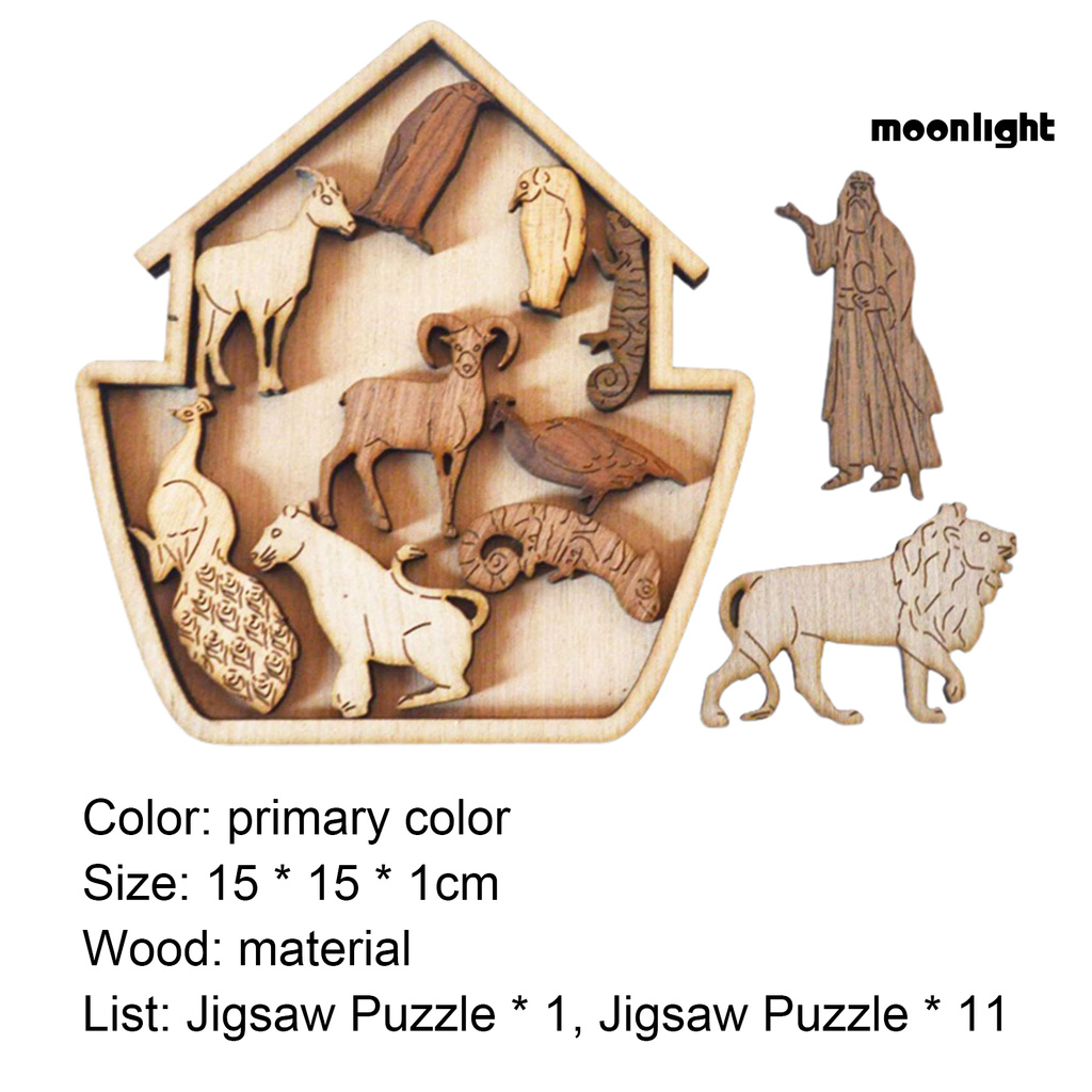 ML-PU 1 Set Art Puzzle Creative Develop Problem-solving Ability Wood Children Educational Toys Jigsaw for Gifts