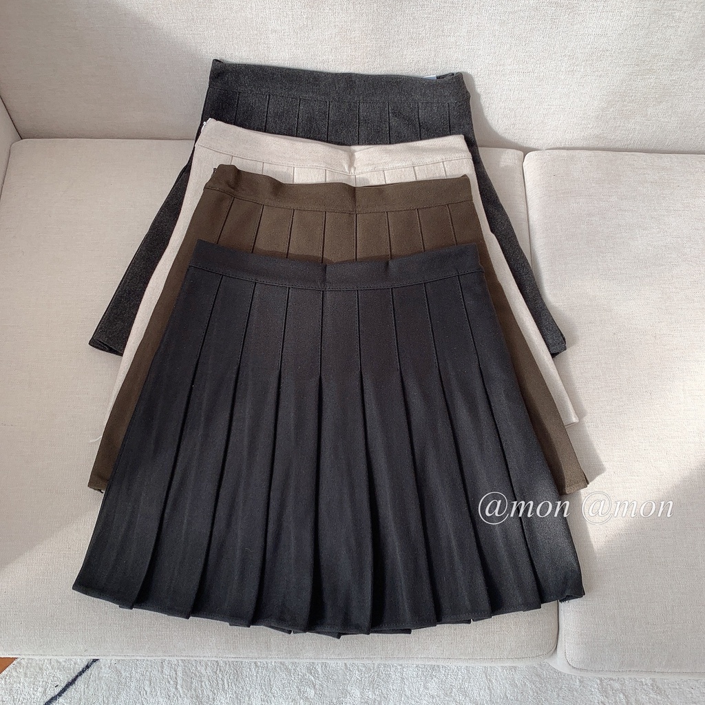 210774 Chân váy tennis dạ, chân váy ngắn xếp ly nữ, có lót quần trong chất vải dạ dày dặn, | BigBuy360 - bigbuy360.vn