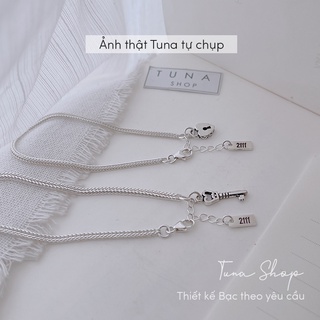 Vòng tay đôi Bạc [𝐊𝐡𝐚̆́𝐜 𝐭𝐡𝐞𝐨 𝐲𝐞̂𝐮 𝐜𝐚̂̀𝐮] Lắc cặp Bạc TUNA SILVER 𝐀̉𝐧𝐡 + 𝐕𝐢𝐝𝐞𝐨 𝐭𝐡𝐚̣̂𝐭_ 𝐓𝐔𝐍𝐀𝐒𝐇𝐎𝐏 𝐒𝐈𝐋𝐕𝐄𝐑