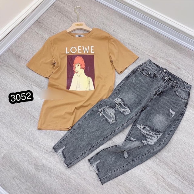 ⚡️Quần Jeans Rách Gối HOT HIT- 3052