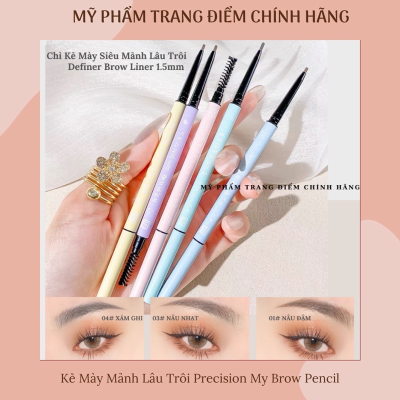 Chì Kẻ Mày Siêu Mảnh 1.5mm Slim Brow - Makeup Natural Eyebrow Pencil