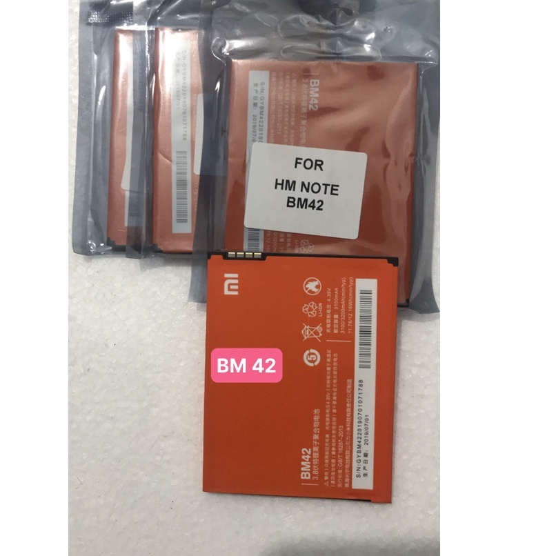 Pin Xiaomi Redmi Note 1 / BM42 / dung lượng 3100/3200mAh