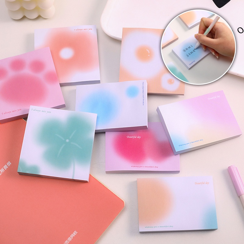 Set 50 Giấy Ghi Chú Màu Sắc Tuyến Tính Tiện Dụng Cho Học Sinh/Văn Phòng