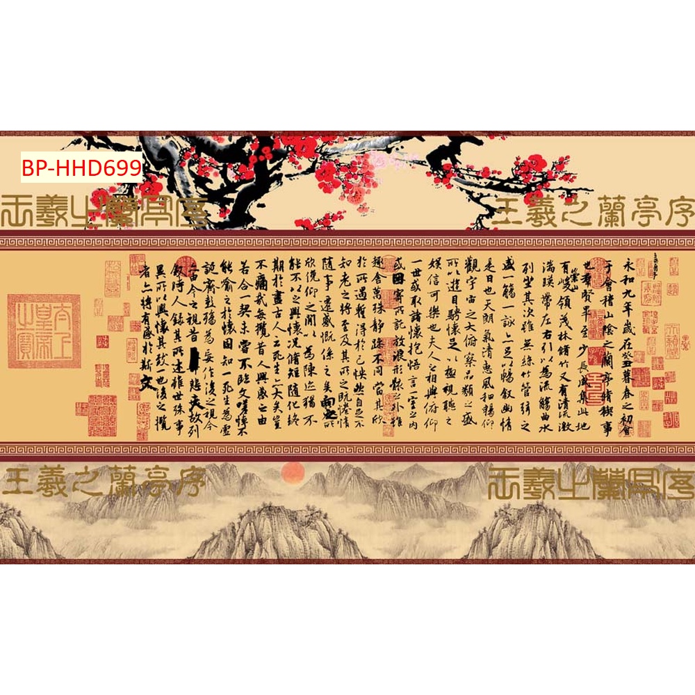 Tranh 3D INDOCHINE Vải Lụa Dán Tường Cao Cấp In Theo Kích Thước Yêu Cầu Có Keo Dán