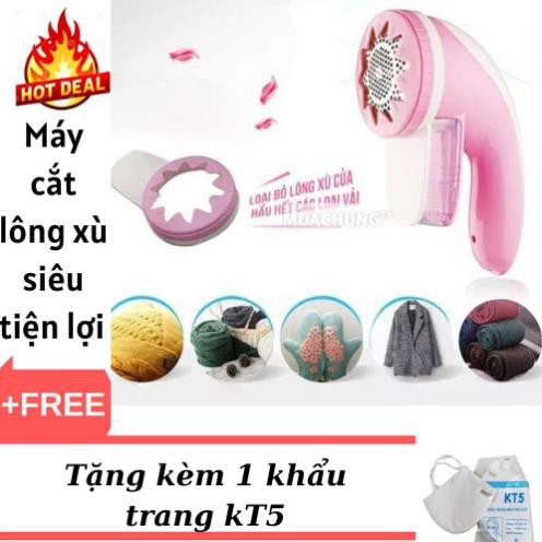 [SALE CHỚP NHOÁNG] Máy cắt lông xù quần áo siêu  tặng kèm 1 khẩu trang cao cấp KT5