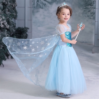 Đầm Công Chúa Elsa Cho Bé Gái